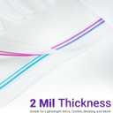 Jumbo 5 Gallon Size Zip Bags with Double Zippers, Clear Plastic Storage Bags for Household and Travel Use, Clothes and Toys, Large Assorted Sizes for Moving and Organization 18"x24" [15 COUNT]