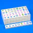 American Mahjong Set 166 Mahjong Tile Set American Mahjong Game Set 1.2-inch Mahjong Set