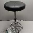 HMTOT Round Rolling Stool with Wheels Height Adjustable Swivel Stool Chair for Spa Salon Massage Black, Small