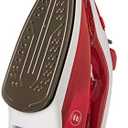 BLACK+DECKER Variable Control Compact Iron, TrueGlide Premium Nonstick Soleplate, Ergonomic Mist/Steam Burst, Red