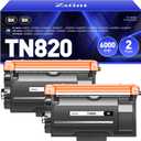 TN820 Toner Cartridge High Yield Black 2-Pack Compatible with Brother TN-820 TN850 TN820 TN890 HL-L6200DW L6200DWT L5100DN L5200DW L6400DW MFC-L5800DW L5700DW L6700DW L6800DW DCP-L5600DN Printer Ink