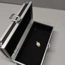 Large Size Lockable Cash Box - Aluminium Alloy Storage with Single-Row Currency Tray for Organizing, Collecting & Everyday Money Keeping (8.7" x 3.5" x 4.3") (Extra Large) (Extra Large)