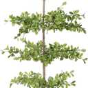 Faux Black Olive Tree 7ft - Realistic Artificial Black Olive Tree 7 Feet Indoor Fake Black Olive Trees with Natural Branches and Realistic Leaves for Home Office Decor