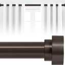 Bronze Curtain Rods for Windows 48 to 84 Inch(4-7ft),1 Inch Diameter Heavy Duty Curtain Rods,Adjustable Curtain Rod,Modern Decorative Drapery Rods,Telescoping Window Curtains Rod 36-88",Brown