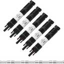 OYMSAE 5PCS 30A Solar Fuse Holder Inline Male and Female Connector 30 Amp PV Fuse for Solar Pannel Waterproof w/Fuse, Black