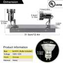 Depuley Ceiling Track Light Fixture: 2-Light Square Led Track Lighting Kit - Flush Mount Ceiling Spotlights Flexibly Adjustable Accent Lamp for Kitchen Living Room Bedroom Hallway GU10 Bulbs Included