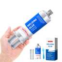 Metal Glue - High Strength, Heavy Duty Waterproof Epoxy Adhesive for Metal, Plastic, Ceramic, Wood, Glass. Professional Repair for Automotive, Plumbing, DIY & Construction (1.76oz)