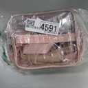 Marker Organizer Case for 100 Markers, Marker Storage Organizer Bag with Divider and Shoulder Strap, Marker Travel Carrying Case with 3 Pockets, Pink (Patented Design)