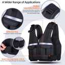 Sportneer Adjustable Weighted Vest Weights: 18 lbs Washable Weight Vest for Walking 16 In 1 Fast Adjust Rucking Vest for Women and Men Home Gym Running Jogging Strength Training Vests