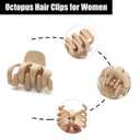 Cobahom 24 Pack Small Hair Claw Clips 1.2 Inch Plastic Matte Hair Clips for Thin Hair No-Slip Mini Hair Clip Hair Styling Accessories for Women and Girl (Black, Brown, Apricot, Chocolate)