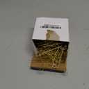 Jenaai 50 Pcs Doll Clothes Hanger 2.56 in Metal Gold Doll Outfit Hanger Mini Clothes Hangers for Wardrobe, Dresses, Skirts, and Accessories