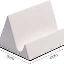 Concrete Phone Stand, Desktop Phone Stand, Multifunctional Stand, Compatible with iPhone 16/15/14/13/12 Smartphones (White)