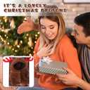 17 cm Christmas Doll Clothes with Seat, Cute and Functional Xmas Outfit with Accessories for Doll Fans and Collectors, Christmas Car Desk Office Decor(Brown,Reindeer)