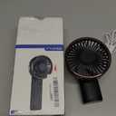 Portable Handheld Fan, Portable Fan Rechargeable, 4000mAh, 180 Adjustable, 6 Speed Wind, Display Electricity in Real Time, USB Rechargeable Foldable F an, Quiet Personal Fan as Power Bank (Black)