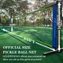 Hoverphenix Pickleball Net for Driveway, 22FT Regulation Size Pickleball Net with Paddles Set of 4, Pickleballs and Carry Bag for Outdoor Indoor Game