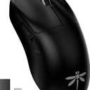 VGN Dragonfly F1 Pro Max Wireless Gaming Mouse, 130h Playtime Long Endurance, 55g Lightweight, PAW3395 26K DPI Flagship Sensor, 4000Hz Polling Rate Supported, Low Latency Esports Peripherals, Black