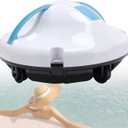 5200mAh Battery Powered Robotic Pool Vacuum, Cordless Electric Pool Cleaner, with Dual Motor, Self-Parking Feature