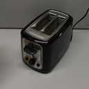 Toastmaster 2-Slice Toaster - Black with Stainless Steel - Kitchen Essential for Sandwich Bread & Breakfast Toast - Toaster with Wide Slots, High Rise Toast Lift & Cool-Touch Exterior