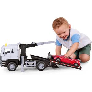 Driven by Battat - Tow Truck, 20-Inch - Toy Tow Truck for Kids - Rescue Vehicle Toy - Lights & Sounds - Movable Parts - 3 Years +