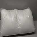 MINUPWELL Knee Pillow for Side Sleepers, 4" Leg Pillow for Side Sleeping, 100% Cotton Fabric Pillow for Between Knees While Sleeping - High Support Alternative for Relieving Leg, Back, and Knee Pain (White)