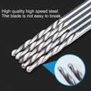 2 x 20 Pcs 0.5 mm HSS Micro Twist Drill Bit, Mini High Speed Steel Drill for Wood, Plastic, Soft Metal