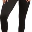 Spyder Womens Leggings - Soft Fleece Leggings with Pockets for Women High Waisted Yoga Pants Workout Gym Activewear (Large, Black)