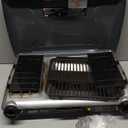 Coleman Triton+ 2-Burner Propane Camping Stove with InstaStart Ignition, Portable Camping Cooktop with 2 Adjustable Burners & Wind Guards, 22,000 BTUs of Power for Camping, Tailgating, Grilling