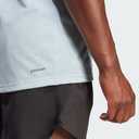 adidas Men's Train Essentials Logo Training T-Shirt (Wonder Blue/Black)