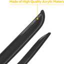 Window Rain Guards Visors Shield for 2007-2021 Toyota Tundra Double Cab, Out-Channel Window Vent Wind Shades Deflectors for 07-21 Tundra Extended Cab