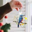 Bird Ornament, Stained Glass Christmas Decorations, Christmas Ornaments for Tree, Holiday Ornament, Gifts for Bird Lovers, Holiday Party Gifts, Gift Ideas & Xmas Gift