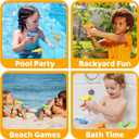 2 x 12pcs Mini Water Gun, Transparent Small Squirt Water Gun for Kids and Adults Summer Pool Outdoor Water Battle Party, Green Blue Yellow and Orange