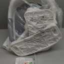 Forbena Potty Training Toilet Seat with Step Stool Ladder, Toddler Kids Potty Seat for Boys Girls, Non Slip Foldable Toilet Training Seat with Soft Cushion, Comfortable Handles (White-Grey)