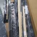 Feonase King Size Bed Frame with Charging Station, Linen Upholstered Platform Bed Frame with Wingback Storage Headboard, Solid Wood Slats Support, No Box Spring Needed, Noise Free, Charcoal Grey