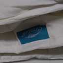 Climaloft Hybrid Wool Comforter Queen Size with 100% Organic Cotton, Hypoallergenic Down Alternative Luxury Duvet Insert with Tabs, Temperature Regulating All-Season Bedding, White (Year-round White)