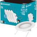 EcoSmart 5/6 in. Daylight Integrated LED Recessed Trim (4-Pack)
