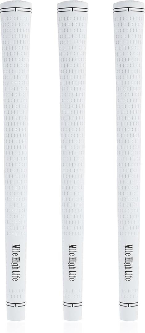 Mile High Life Golf Grips | Standard Golf Club Grips | 3 Pack or 13 Pack Golf Grips Bundle | Anti-slip Rubber Golf Grip for Men, Women, Juniors