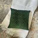 Throw Pillow Cover, 18" x 18" Modern Green Geometric, Embroidery Cut, Velvet Luxury Contemporary Pillow Cover, for Couch, Sofa, Living Room, Bedroom (Insert NOT Included)