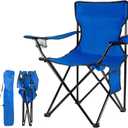Damei century Folding Camping Chairs- Lightweight, Portable Chair for Beach, Lawn, Outdoor Sports (Blue)