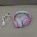 iClever BTH26 Active Noise Cancelling Headphones for Kids, 60H Play Time, Safe Volume 80dBA, Type C Fast Charging, Bluetooth5.4, Kids Bluetooth Headphones with Mic AUX Cord for iPad Airplane, Purple