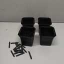 BTSD-home Bed Risers 2, 3 or 4 Inch Heavy Duty Furniture Risers Adjustable Dorm Bed Lifts Risers Table Desks Legs Blocks, 4 Packs, Black