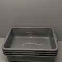 13 L Plastic Commercial Bus Tubs, Grey Plastic Dishwashing Tub, 4 Packs