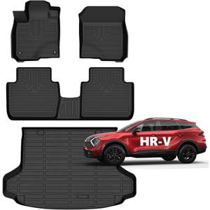 for Honda HR-V Floor Mats 2023 2024 2025 2026 (Include Hybrid) Sport/LX/EX-L, All Weather Car Mats Cargo Liner for Honda HRV Accessories