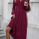 Dresses for Women 2026 Blue Maxi Dress Formal Wedding Guest Dresses for Women Long Sleeve Dresses for Women M
