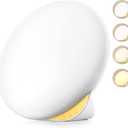 MediAcous Light Therapy Lamp, UV-Free 10000Lux Therapy Light, Sunlight Lamp with 4 Brightness Levels & Color Temperature & Timer, Daylight Lamp with Memory Function, Touch Control & Compact Size