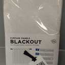 100% Blackout Shield Linen Blackout Curtains for Bedroom 84 Inches Long, Back Tab/Rod Pocket Living Room Drapes, Thermal Insulated Blackout Curtains 2 Panels Set, 50" W x 84" L, Cream