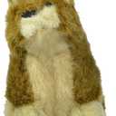 Hyper Pet Wildlife Critters Rabbit Plush Dog Toy with Squeaker, Brown