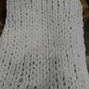 L'AGRATY Chenille Chunky Knit Blanket, Light Blue, 50x60, Heavyweight Throw Blanket for Home Decor