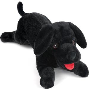 LotFancy Dog Stuffed Animal, 26 inch Black Lab Plush Dog, Realistic Stuffed Dog, Puppy Plush Toy for Kids