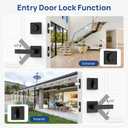 Exterior Door Lock Set with Deadbolt, Door Locks for Front Door with Single Cylinder Deadbolt Lock, Matte Black Door Handle with Lock and Key for Front Door, 3 Pack (All Same Keyed Alike)
