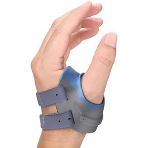 Velpeau CMC Thumb Brace for Osteoarthritis - with Shape-memory Restriction Splint, CMC Joint Stabilizer, Basal Thumb Arthritis Pain Relief and Support for Women and Men (Blue, Left Hand, Medium)